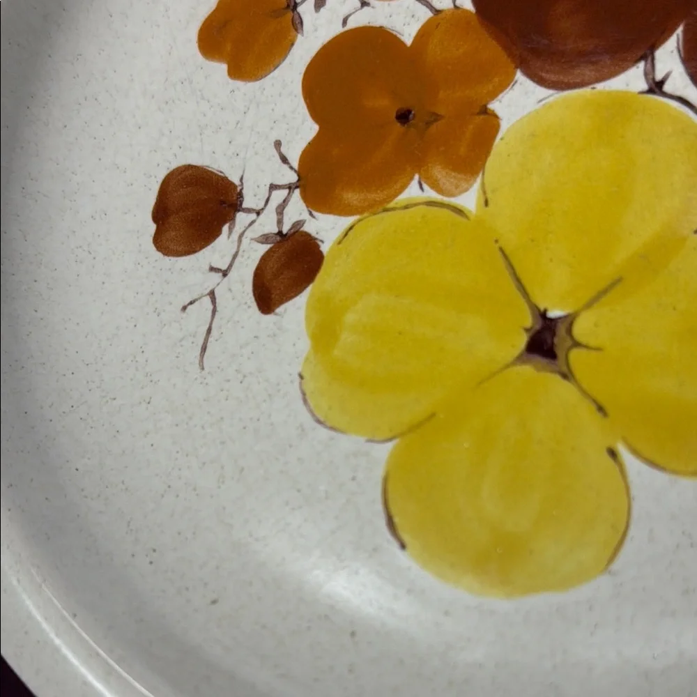 Vintage Stoneware (Ji) Stonecrest Salad Plate Hand Painted In Korea‎